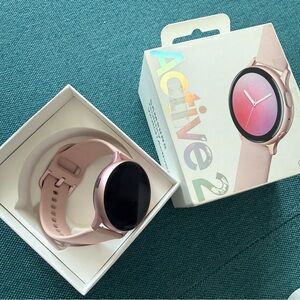 (Battery Depleted) Samsung Galaxy Active2 Smartwatch in Pink & Rose Gold